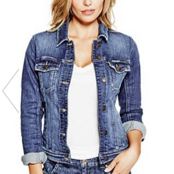 Guess Tops - (NEVER USED) Guess Denim Jacket